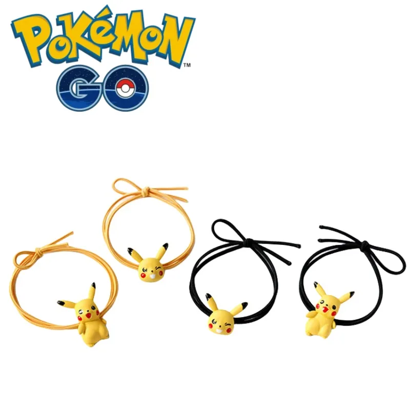 

New pokemon pikachu Charmander creative cute cartoon hair rope gift small and exquisite animation peripheral hair rope wholesale