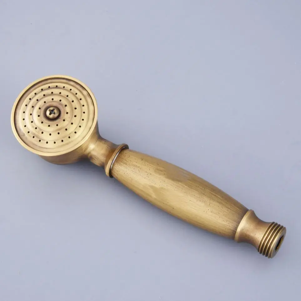 

Classical Vintage Retro Antique Brass Bathroom Replacement Handheld Shower Head Telephone Style for Bathroom Faucet Spray 2hh118