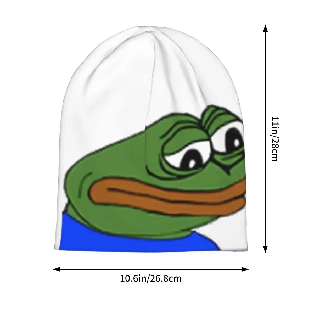 Теплая вязаная шапка Pepe The Frog Sadge модная шапочка осенне-зимние уличные шапки для