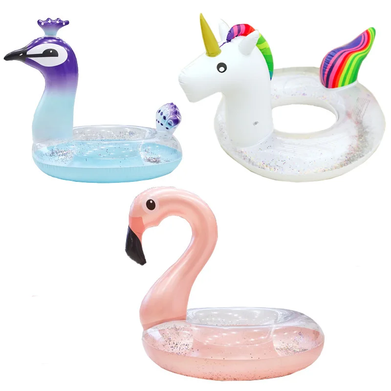 

110 см надувное кольцо для плавания с фламинго, единорогом, матрас, круг для плавания, надувной плавающий бассейн, игрушки для взрослых