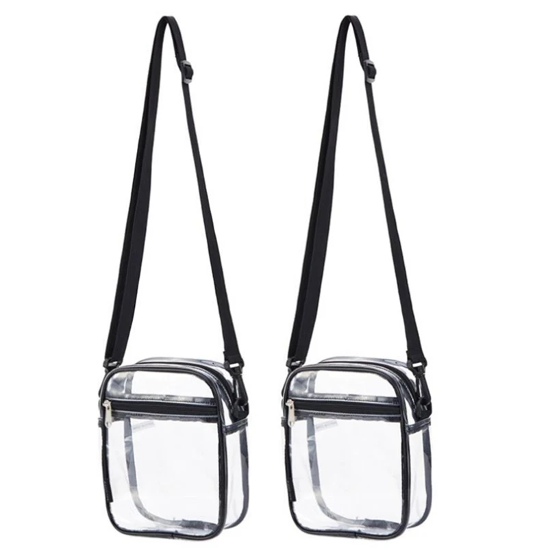 

2 шт., прозрачный кошелек через плечо из ПВХ