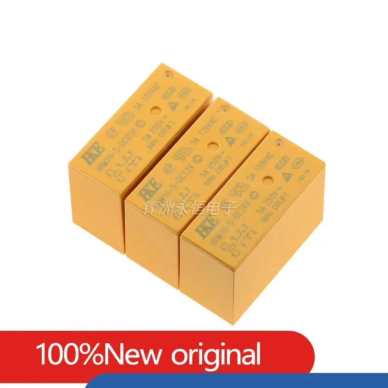 10 шт. реле мощности HKE HRMH HRM1H S DC5V DC12V 24V HRM2H-S-DC5V 12V 24V 5PIN 6PIN 5A 8A 16A, сменные строчки 12VDC-SL-A C