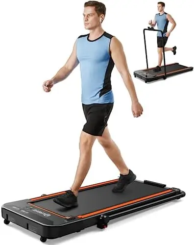 in 1 Under Desk Treadmill, 2.5HP Folding  Treadmill Walking Jogging Machine for Home Office with Remote Control