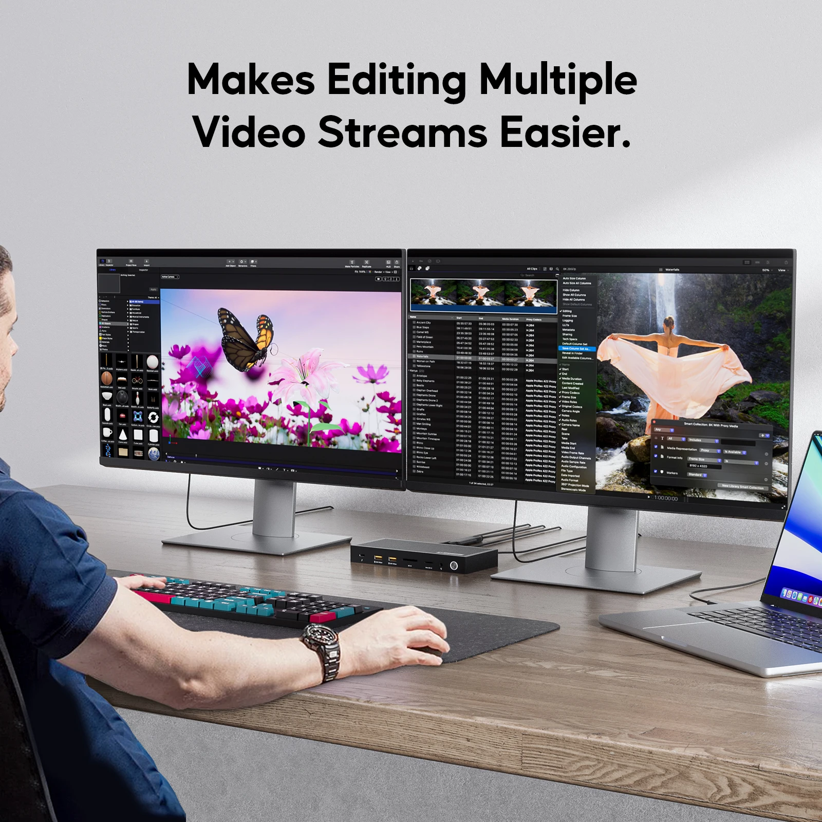 PULWTOP Docking Station Thunderbolt 4