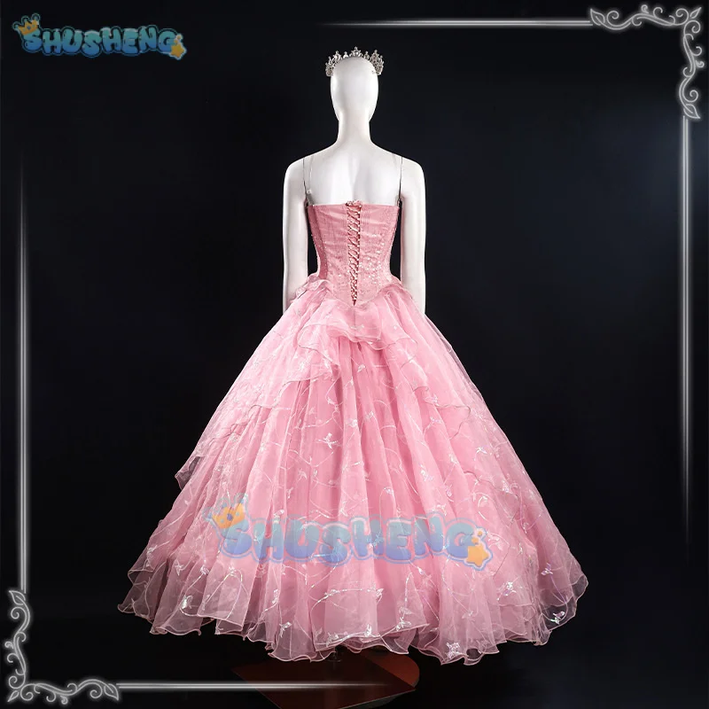 Shusheng зло Glynda карнавальный костюм розовое женское платье aceesories красивый наряд