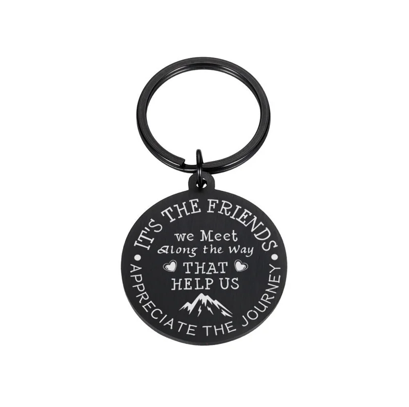 

Friends Miss you Keychain,BFF Birthday Gift,It's The Friends We Meet Along The Way,Work Bestie,Best Friends Gift,Thank you Gift