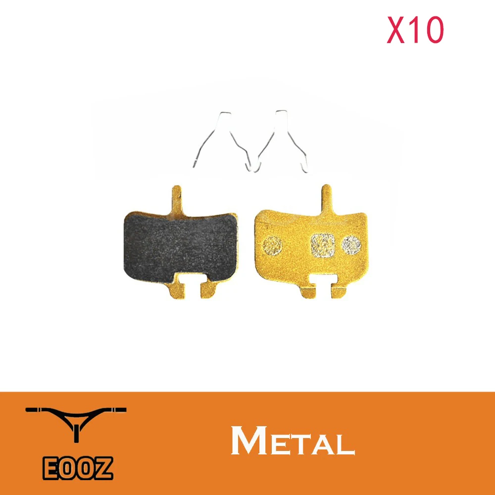 10 пар велосипедных металлических гидравлических дисковых тормозных колодок для