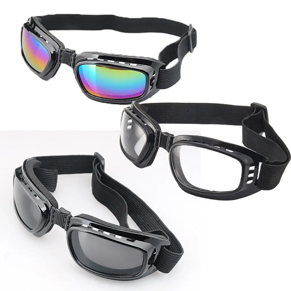 

Motorcycle Goggles Polarized Clear Day Night Cycling Sunglasses Temples Band Interchangeable Helmet Glasses