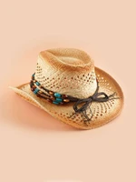 hats gorras sombreros capshat oval decor hollow out straw hat beach
