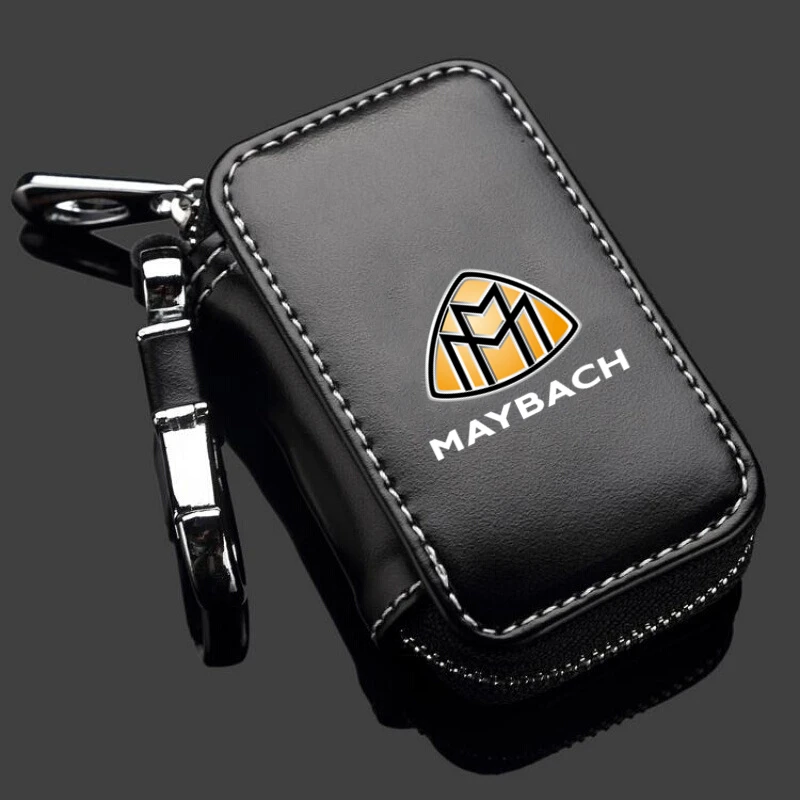 

Fashion Leather Key Bag Universal Key Case Car Keychain Key Wallet For C E S Class S400 S500 S600 W222 W211 W210 Maybach