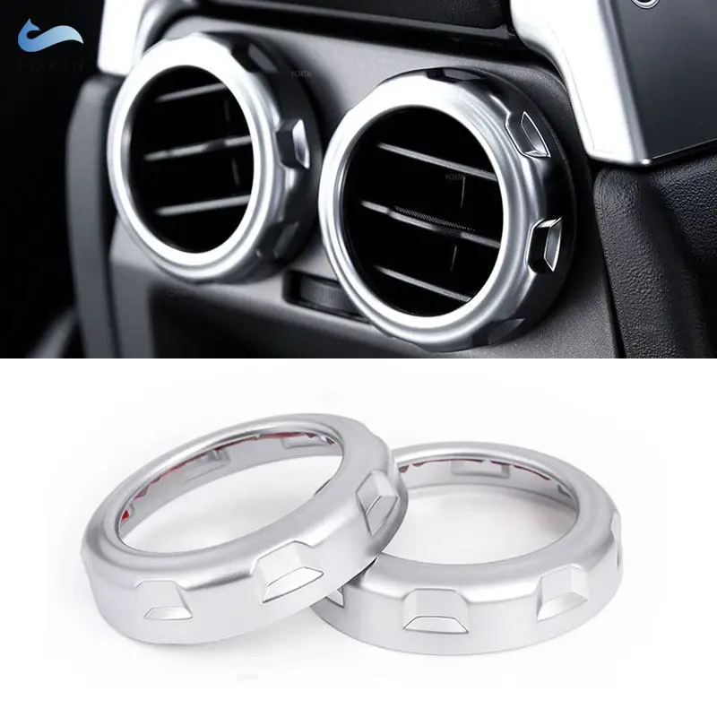 

For Land Rover Discovery 3 4 LR3 LR4 For Range Rover Sport ABS Chrome Console Armrest Box Rear Air Outlet Vent Frame Cover Trim