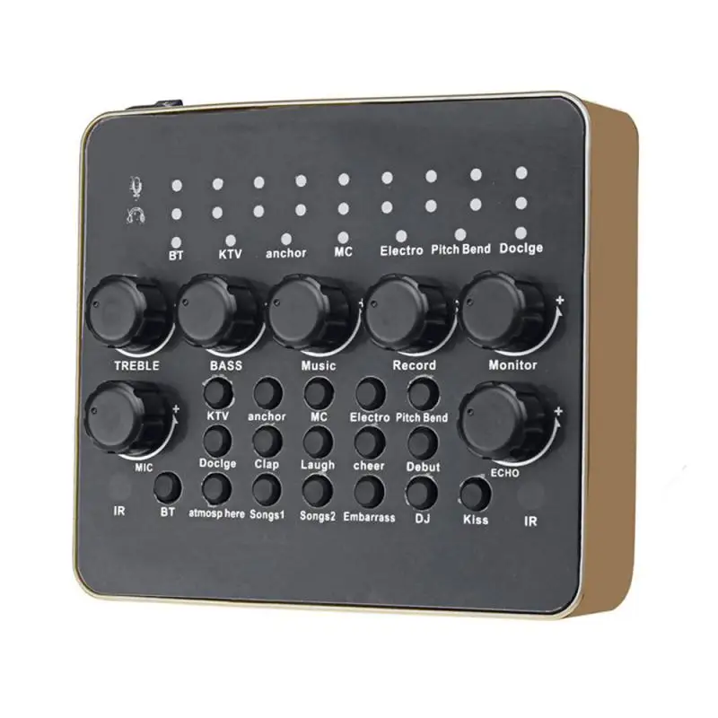 

Audio Card Professional One Key Dodge Sound Card Remote Control Live Sound Card Universal Sound Card One Tone Change