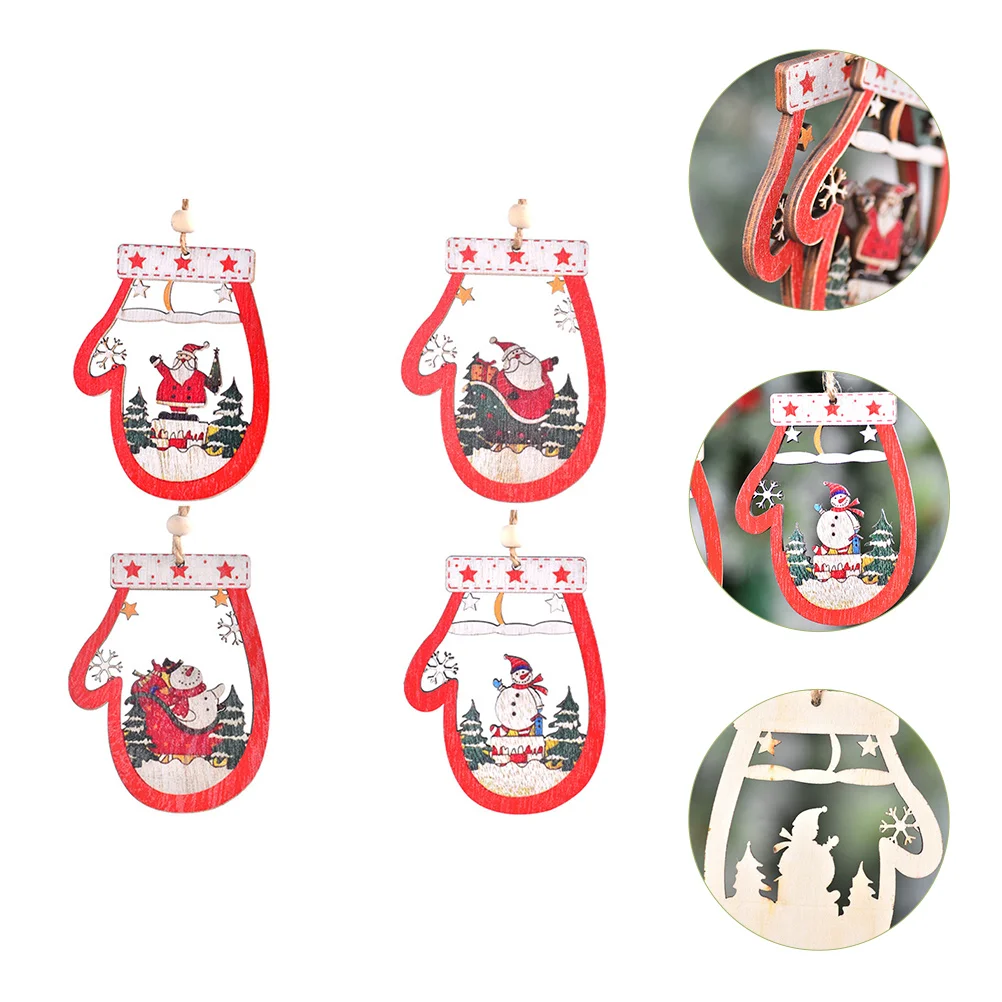 

Christmas Hanging Decorations Ornaments Treewooden Santa Partypendant Home Favor Holiday Claus Fireplace Crafts Embellishments