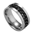 Мужское кольцо-Спиннер из нержавеющей стали, 8 мм