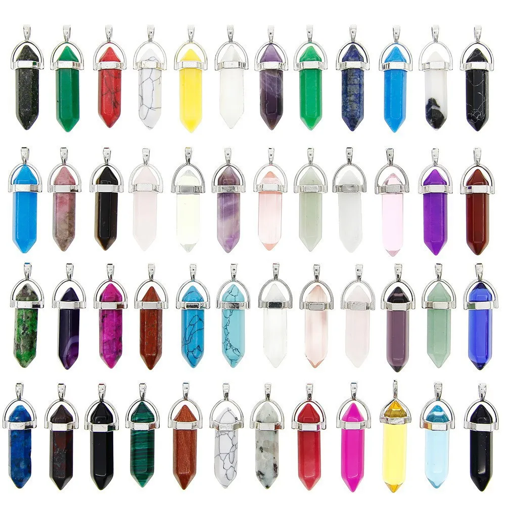 

New Fashion Temperament Clavicle Chain Personality Short Bullet Crystal Stone Pendant Clavicle Necklace Temperament Accessories