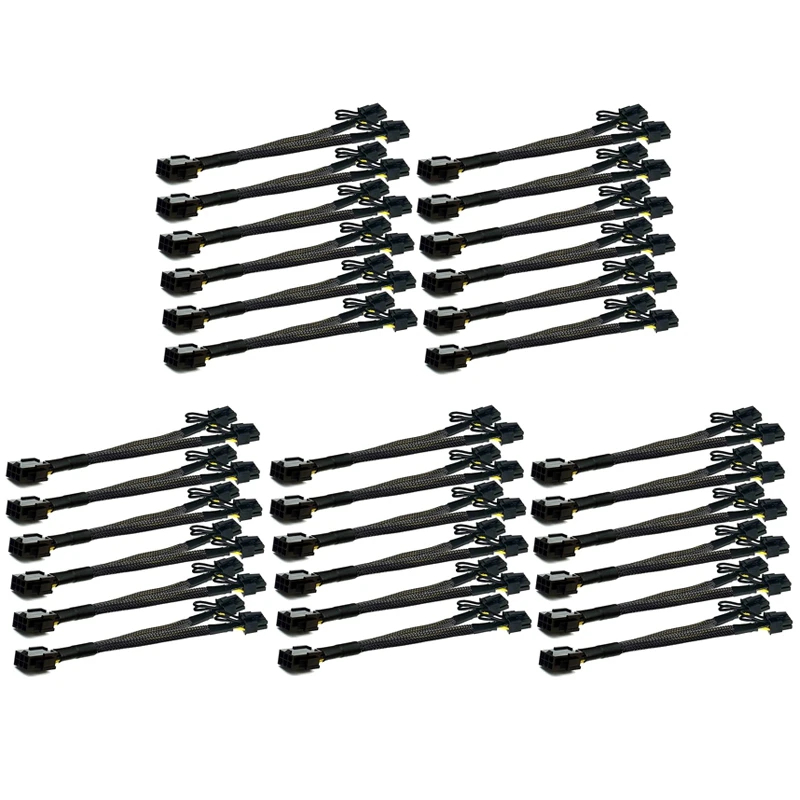

30-контактная PCI-E 6-контактная двойная Pcie 8-контактная (6 + 2) карта изображения PCI Express адаптер питания GPU VGA Y-разветвитель Удлинительный кабель
