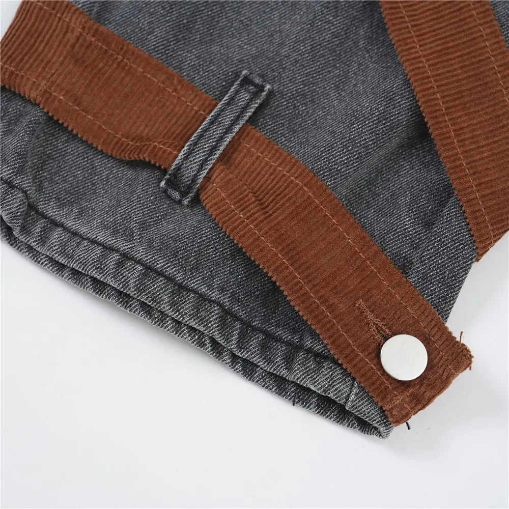 2023 Men Hip Hop Denim Pants Jeans Streetwear Vintage Ribbon Design Denim Pants Harajuku Joggers Jeans Trousers Pants