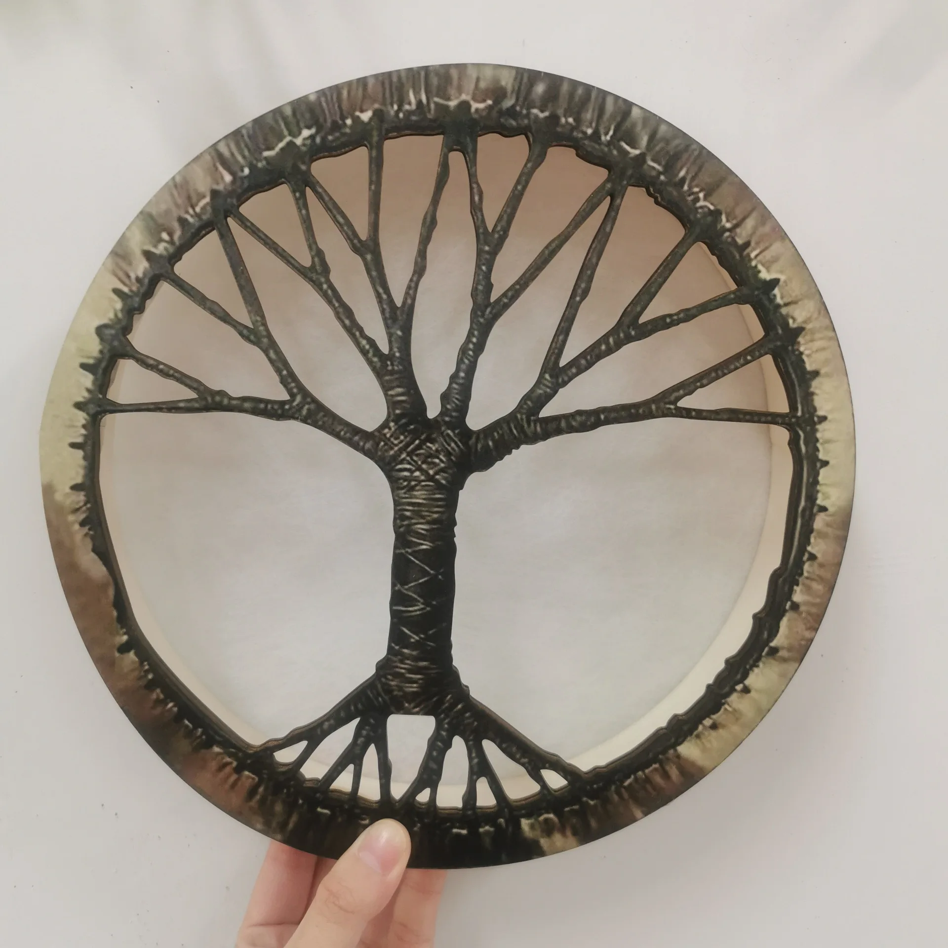 

Siberia Qiufeng Drum The Tree of Life Garland Open You Drum Decoration Shaman Drum Design Spirit Music Craft Ornament