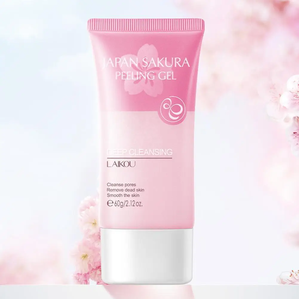 

60g Cherry Blossoms Exfoliating Peeling Gel Facial Scrub Moisturizing Whitening Nourishing Repair Scrubs Face Skin Care