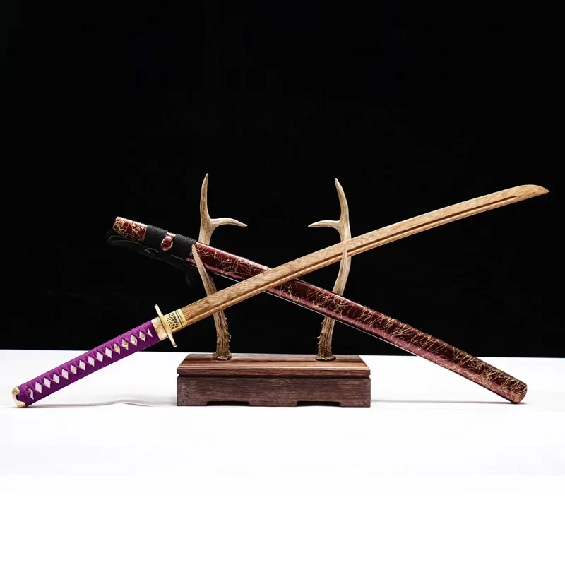 105 см Iaido Katana Tatsu Yamashiro деревянный меч реквизит из розового дерева цельный ножной