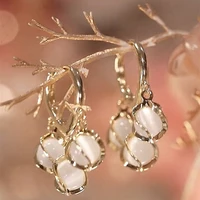 2022 new design sense fashion personality opal earrings womens trendy temperament earrings wedding jewelry birthday gifts