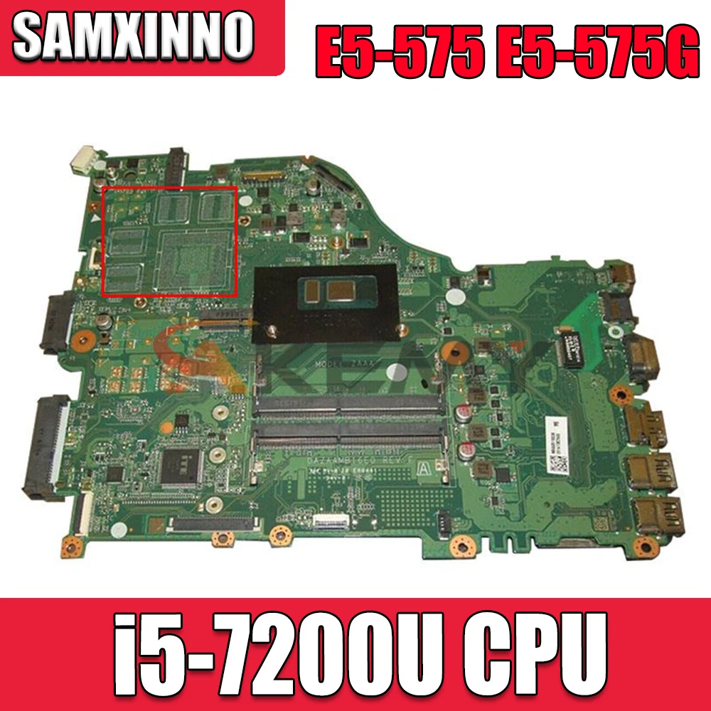 

Для Acer E5-575 DAZAAMB16E0 REV:E ZAA X32 материнская плата DAZAAMB16E0 E5-575G SR2ZU 100% протестированная работа
