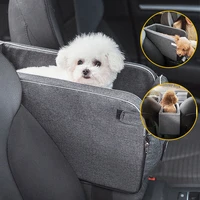 portable pet dog car seat central control nonslip dog carriers safety car armrest box kennel dog bed for small dogs cat travel
