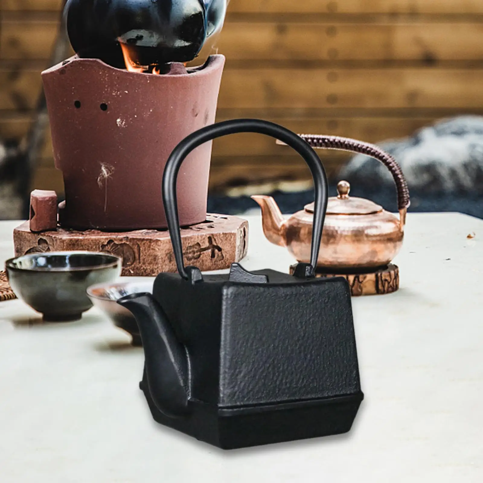 Чугунный чайник практичный большой объем для воды праздничные подарки чайной