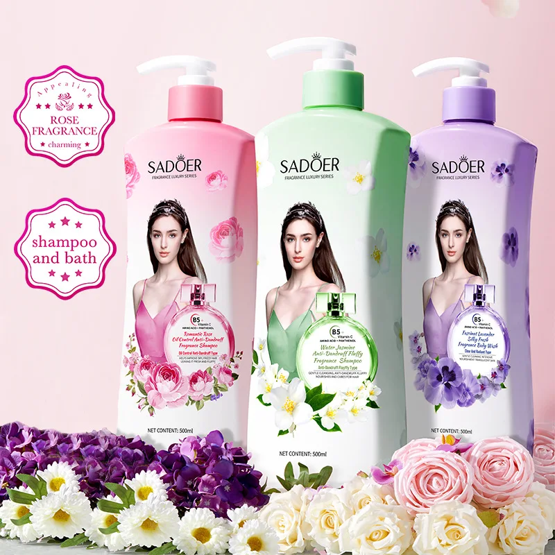 

Sadoer Rose Shampoo Oil Control Anti-dandruff Fragrance Volume-improving Shampoo