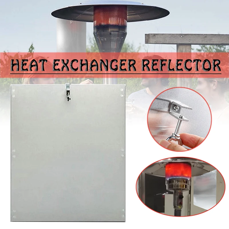 

3Pcs Garden Aluminum Patio Heater Reflector Shield Outdoor Propane And Gas Saving Heater Reflector Block Cover Sheet Foldable