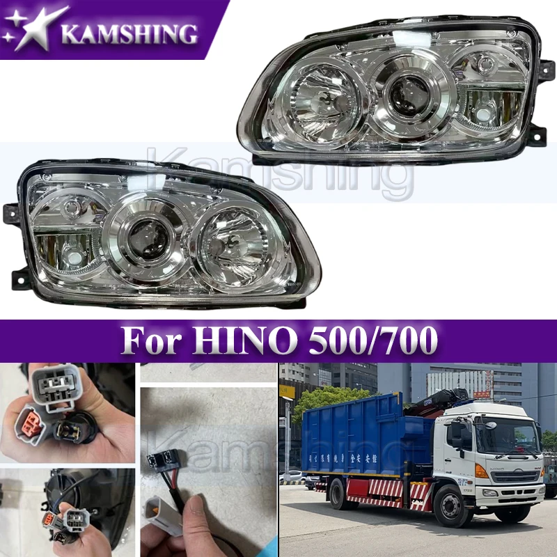 

Kamshing 1 пара фар переднего бампера для HINO 500/700 передняя фара головного света