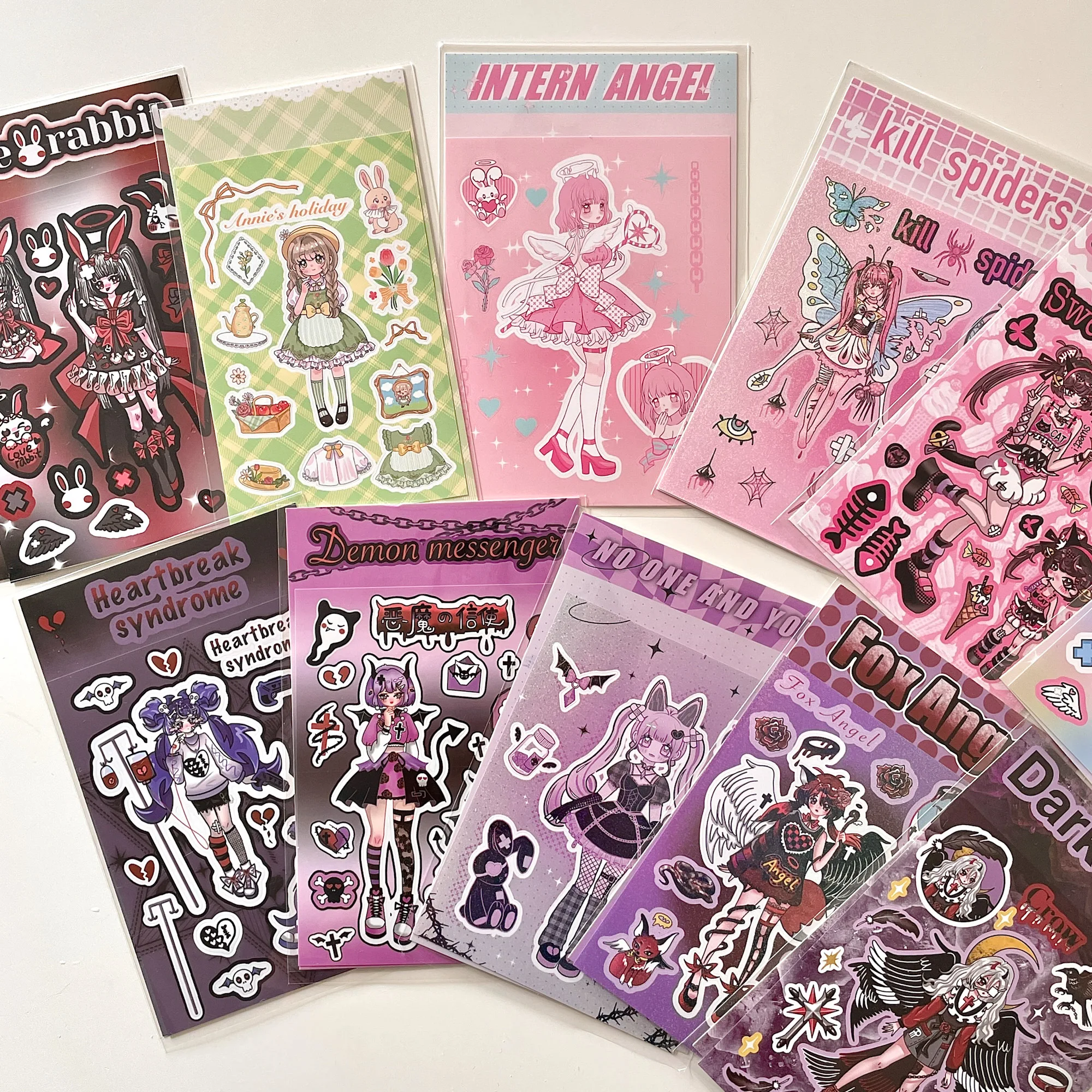 

MINKYS 2 шт./лот кавайный Ангел дьявола наклейка с персонажами фотокарты Декоративные наклейки для скрапбукинга «сделай сам» наклейки для скра...