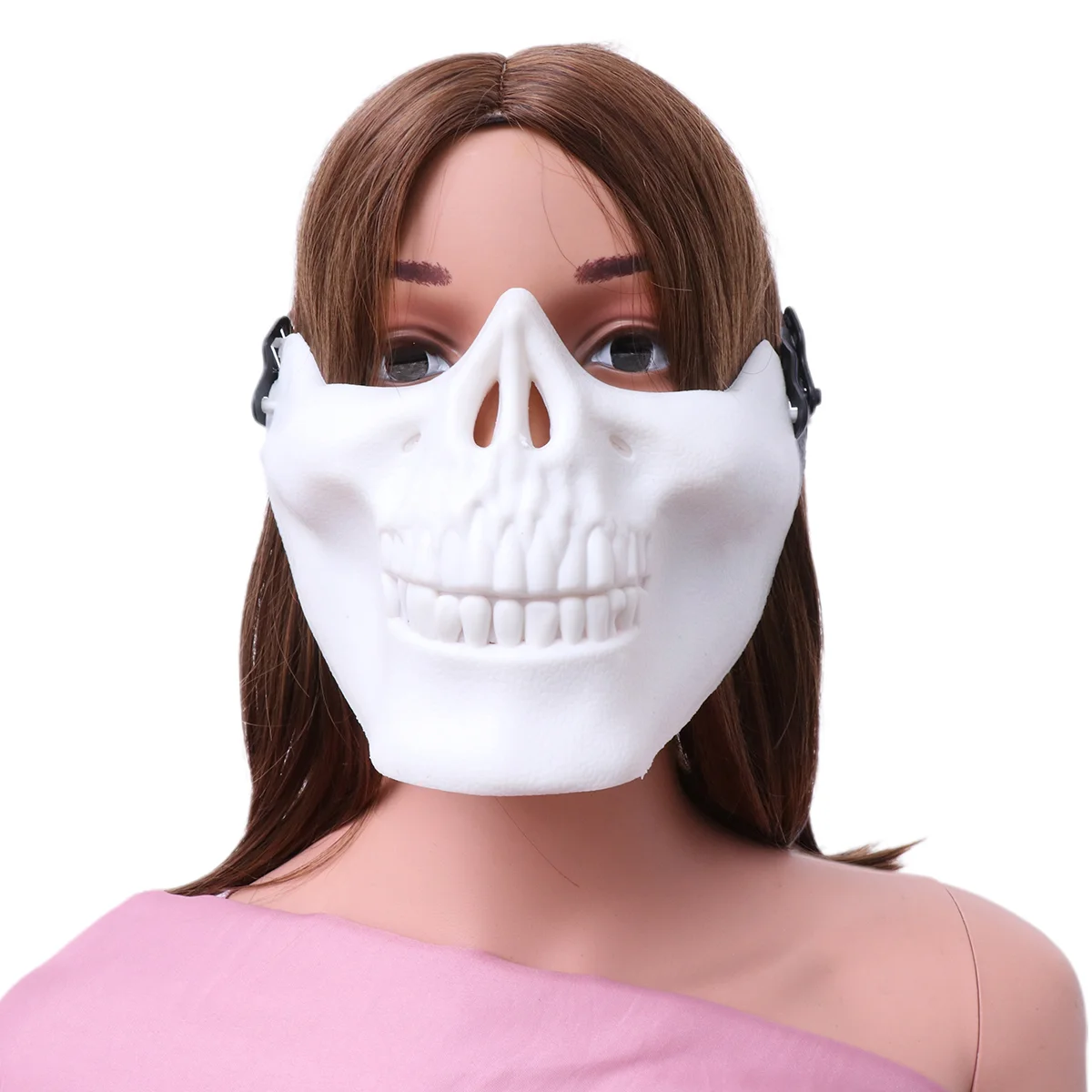 

2 шт. маска на все лицо, маска в форме лица, защитная маска для Хэллоуина, для косплея, маскарада, фото (черно-белая)