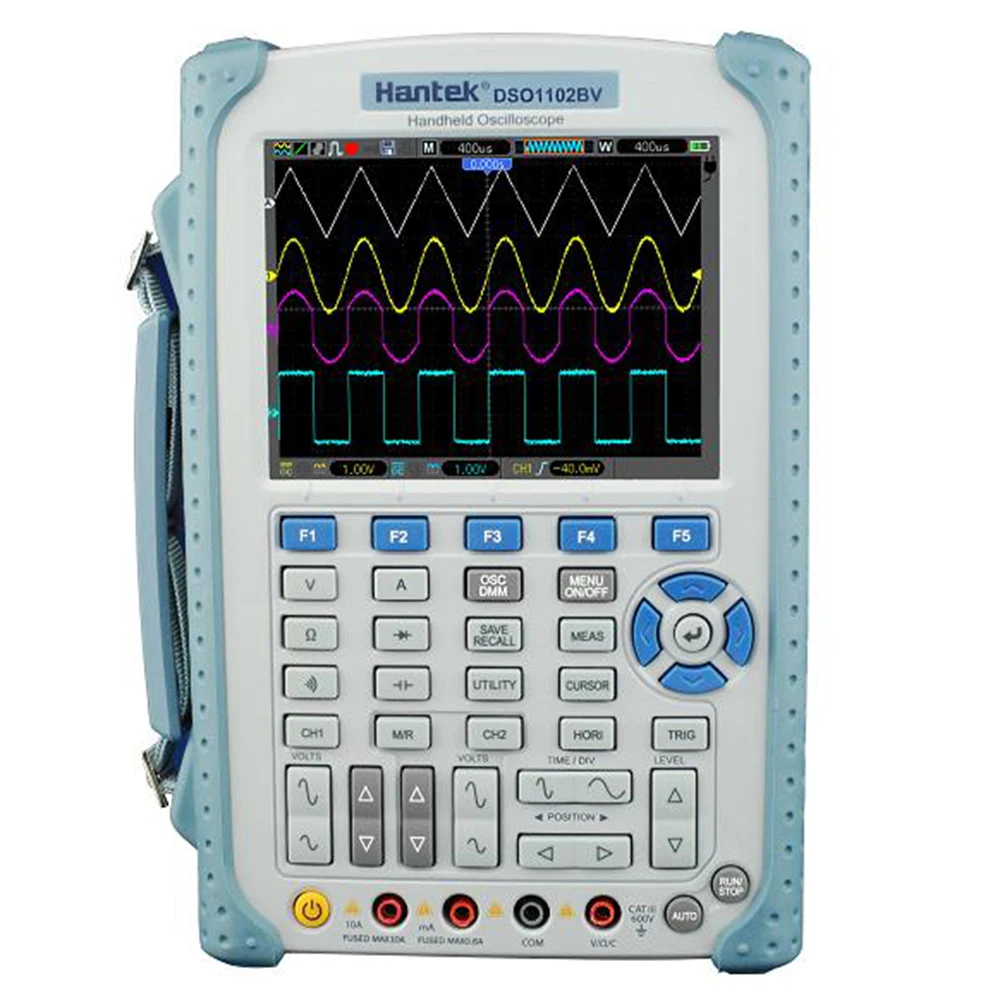 

Hantek DSO1102BV 100MHz Handheld Digital Multimeter Oscilloscope 2 Channel Industry Digital Multimeter 1GSa/s 8bit