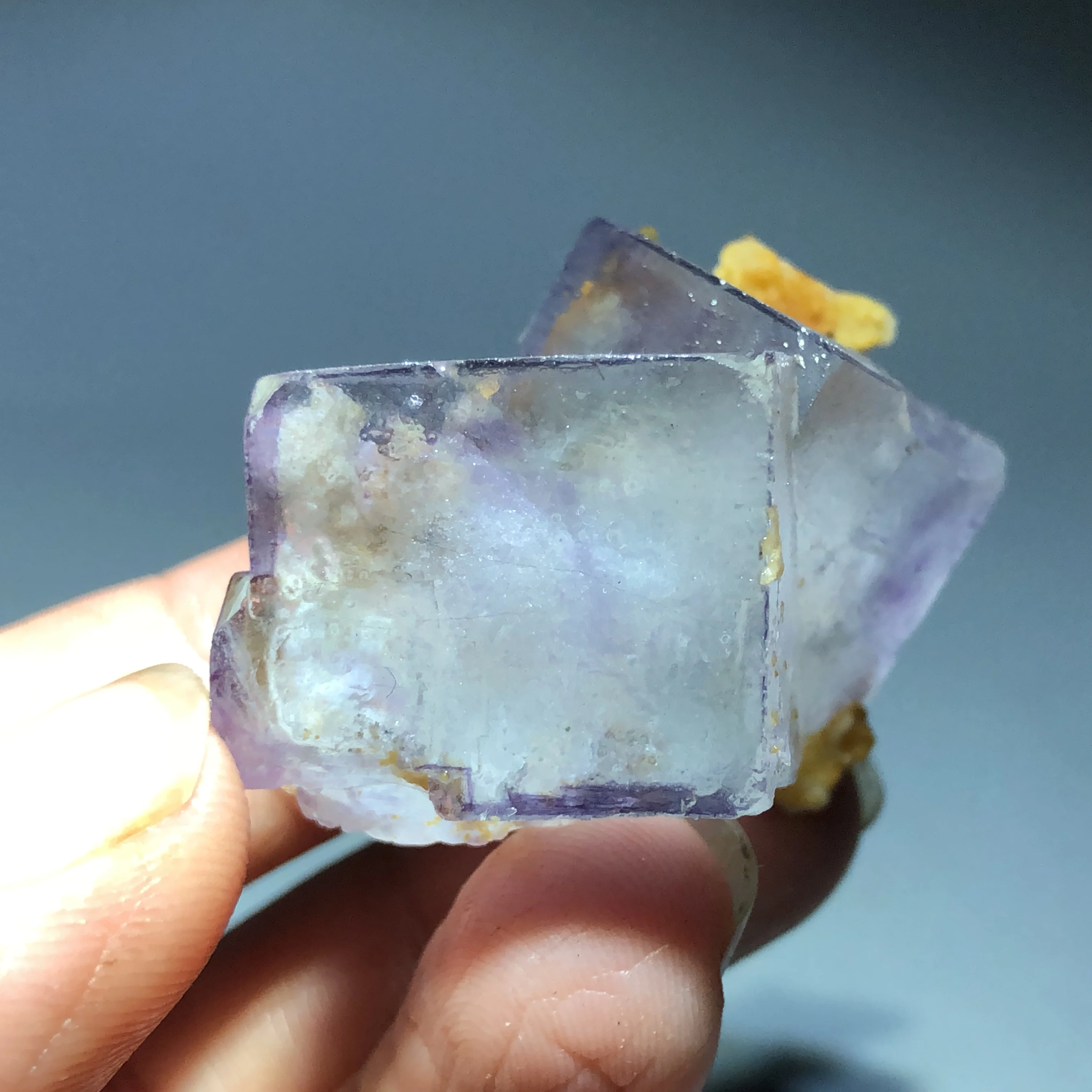 

29.3gNatural violet fluorite mineral stone home decoration ring vein healing geology teaching CRYSTAL QUARTZ GEMGEM