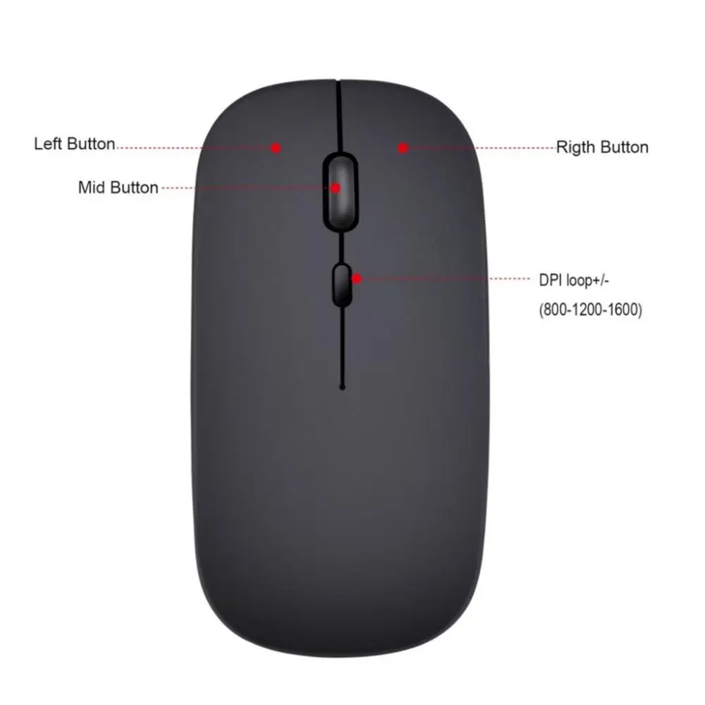 rechargeable wireless mouse bluetooth gamer mause ergonomic mini mice silent dual mode usb gaming mouse for pc laptop computer free global shipping