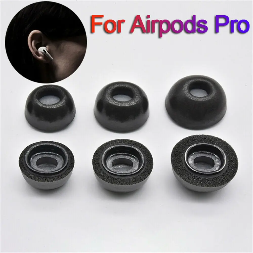 

1 пара 1:1 амбушюры из пены с эффектом памяти для AirPods Pro Аксессуары шумоподавляющие Сменные амбушюры для наушников Apple Air Pods Pro