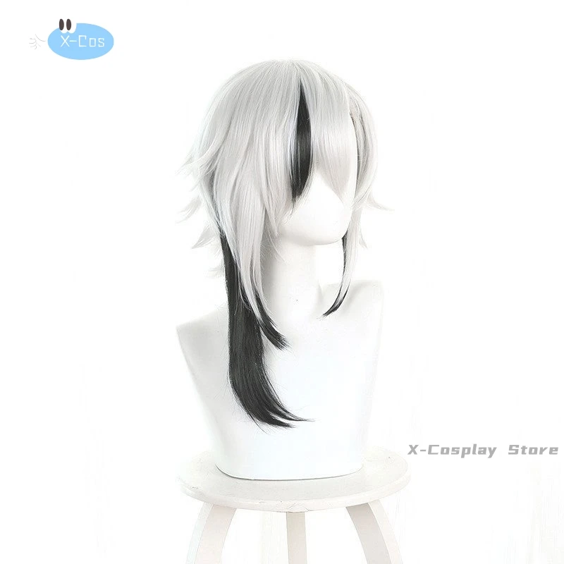 Genshin Impact Tartaglia Косплей Костюм Униформа Парик Аниме Костюмы на Хэллоуин Игра Fatui