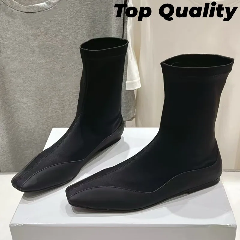 Женские классические короткие сапоги с круглым носком женские однотонные модные
