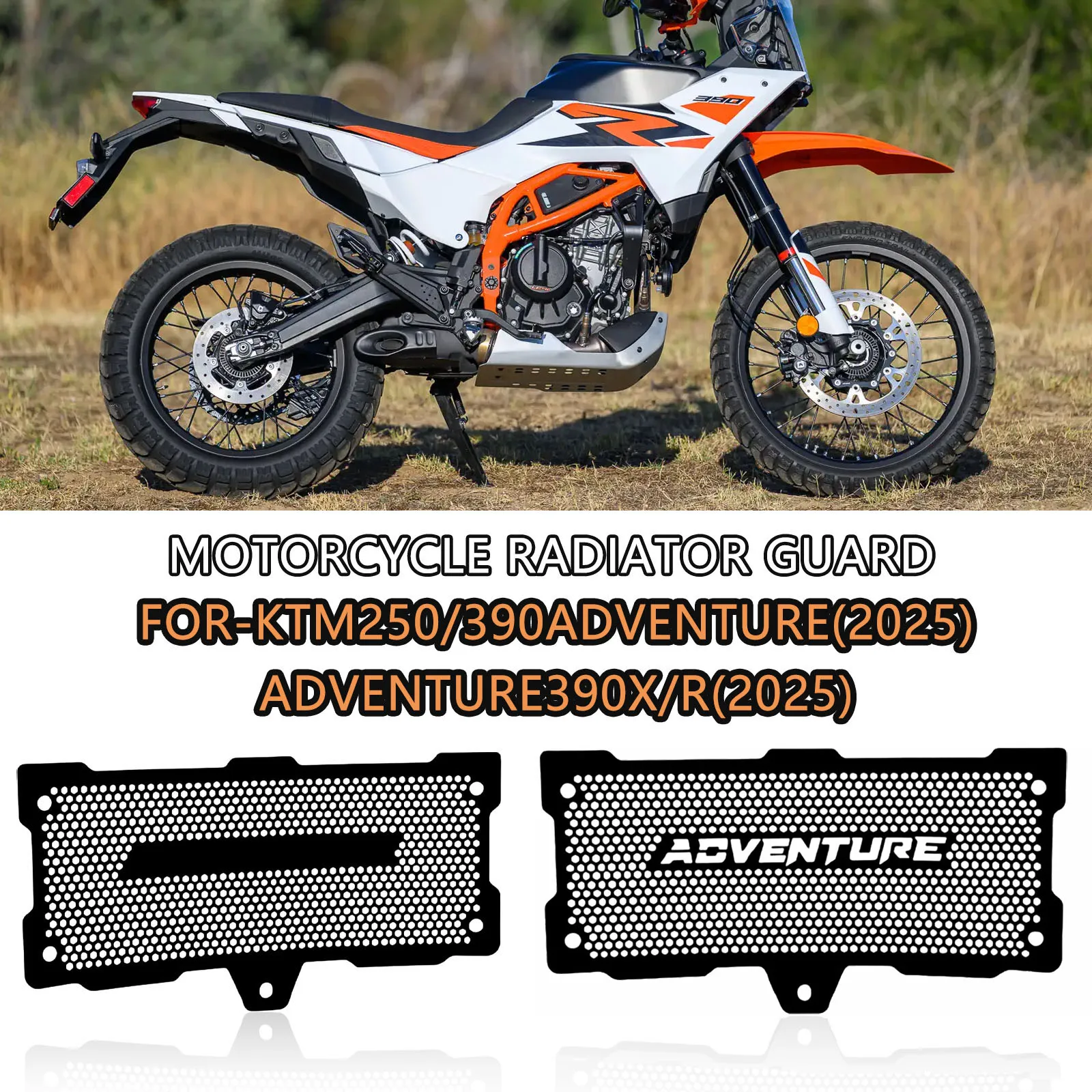Фото Для KTM 250 ADV 390 ADVENTURE R X 2025 Защита радиатора мотоцикла Защитная крышка радиатора Охлаждающая сетка 390 ADV X R №1