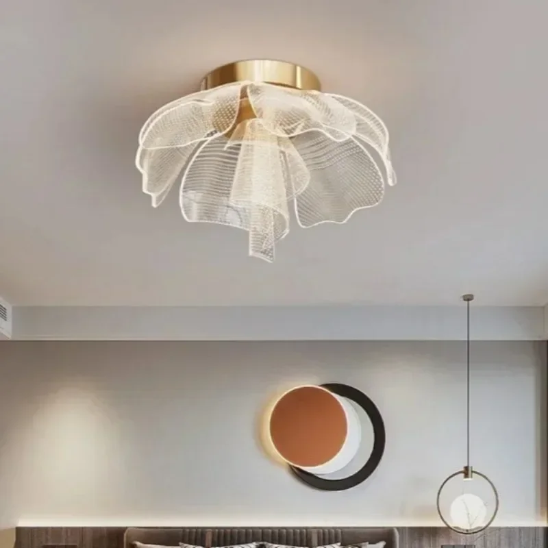 Новый акриловый светодиодный потолочный светильник для спальни современный