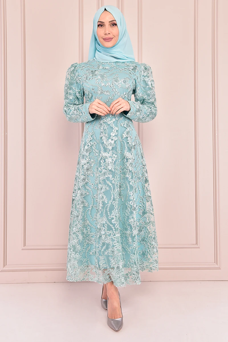 

Gupure Detail Dress The Mint KBR10029