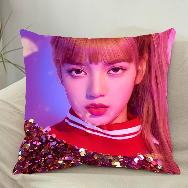 L-LISAs Милая Девушка С Принтом Квадратный Чехол Для Подушки Двусторонний Удобный