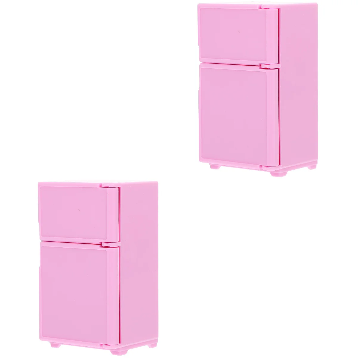 

Accessories Mini House Decoration Furniture Tiny Refrigerator Supply Plastic Fridge Delicate Decorative Freezer