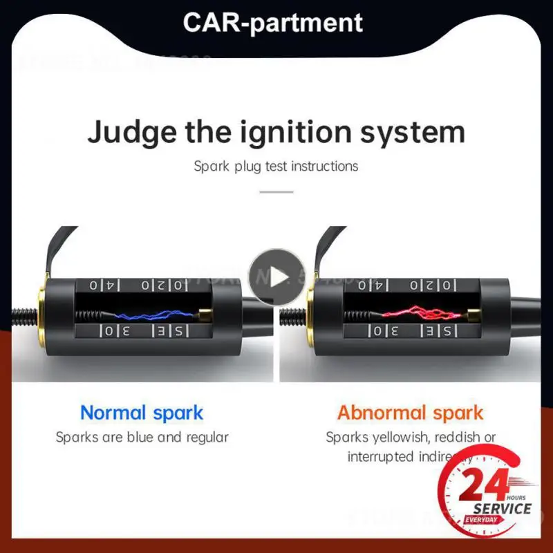 

1~10PCS Tiny Spark Car Spark Plug Tester Ignition System Adjustable Coil Discharge Wire Circuit Diagnostic Tool