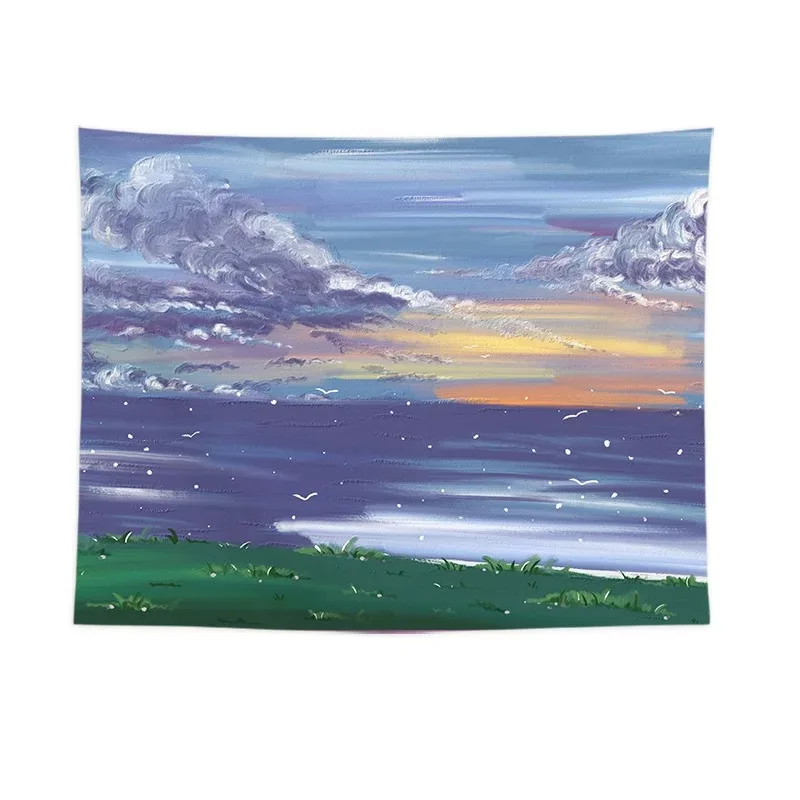 Милая девушка комната подвесная Ткань Домашний Декор облако шаблон фон ткань