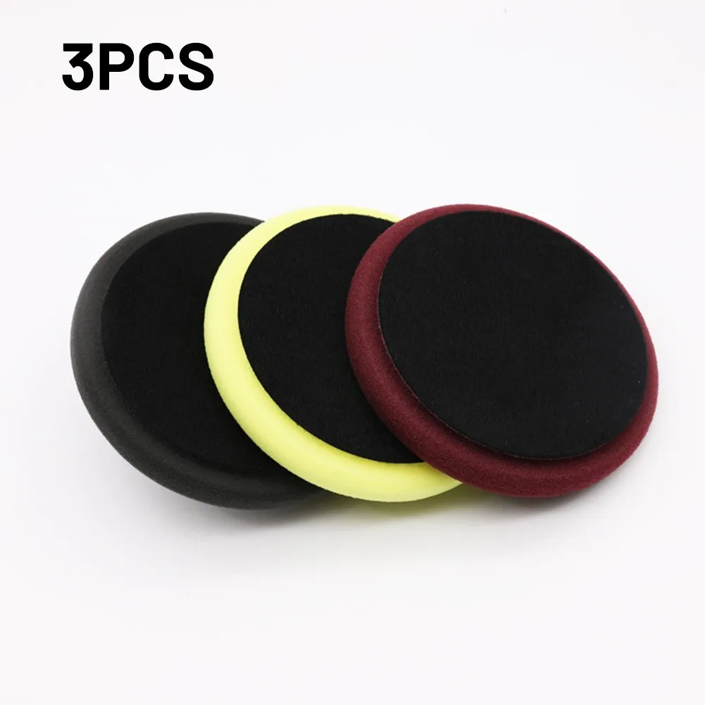 

3pcs Sponge Buffing Pads Foam Polishing Pads Kit 6in Sanding Disc For Car Waxing For Car Buffer Polisher Compounding And Waxing