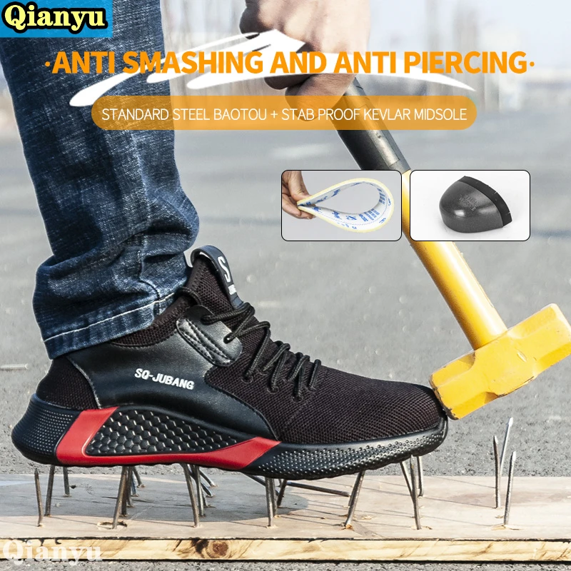 

Work Safety Zapatos Comfortable Stab-proof Construction Outdoor Running Mountaineering Sneakers for Men and Women