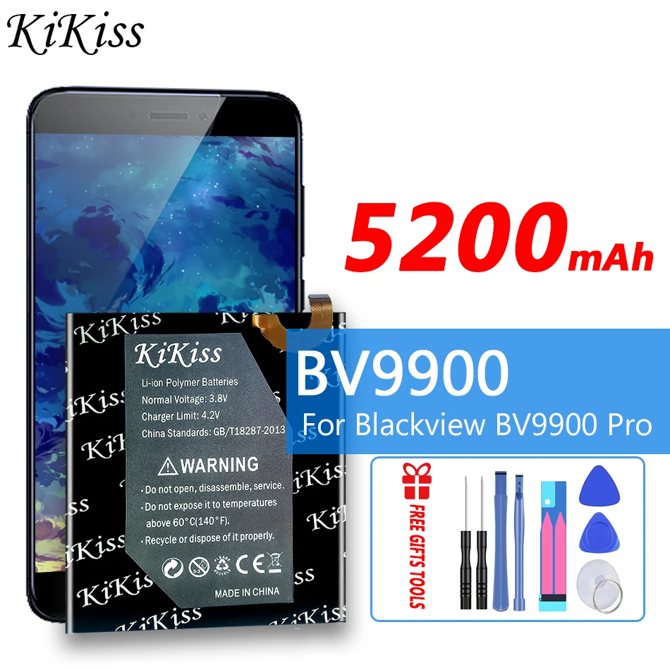 

Аккумулятор большой емкости KiKiss 5200 мАч DK015 для смартфона Blackview BV9900 / BV9900 Pro