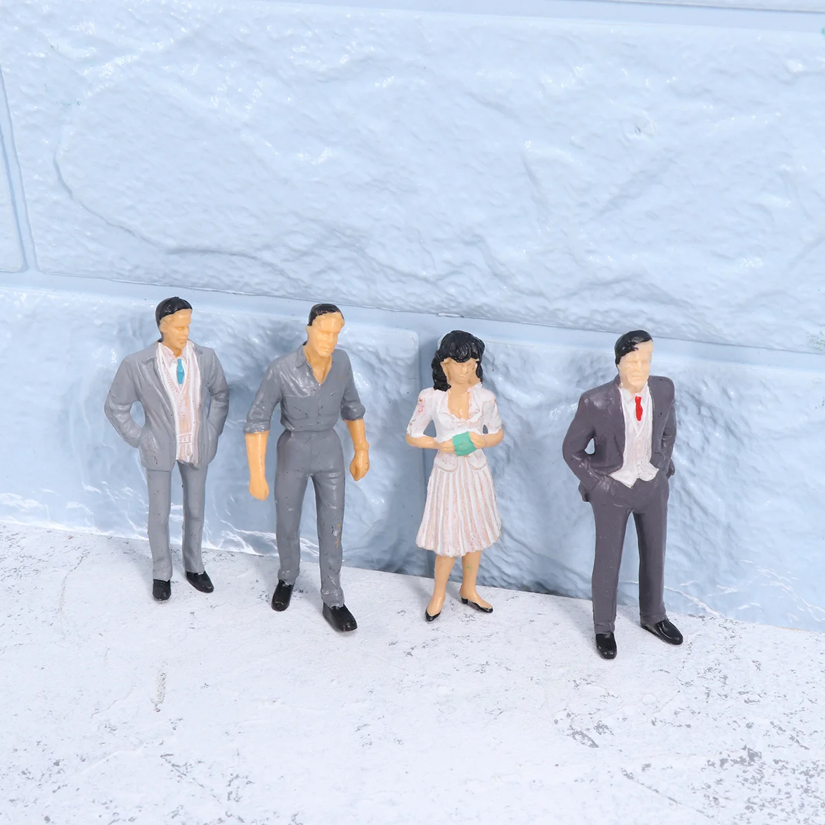 

People Painted Miniature Figures Figurines Tinymulticolor Mouldsfigurinemold Miniaturesdoll Mini Sandtray Architectural